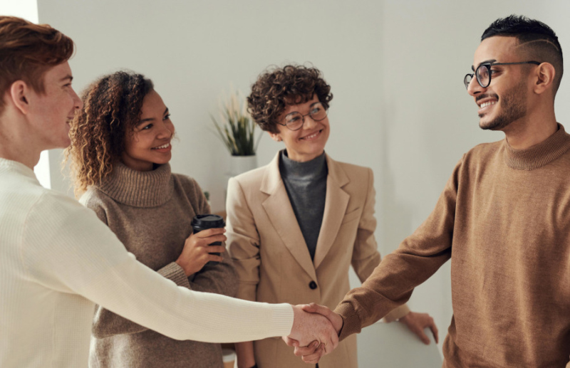 group meeting and connecting